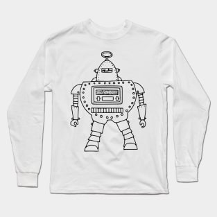 BOTTIE Super cute retro robot Long Sleeve T-Shirt